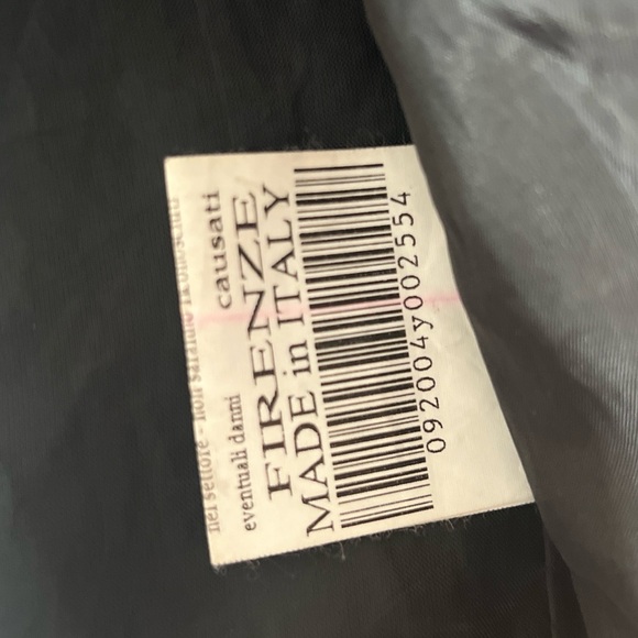 Black size Small Italian leather jacket made & purchase in Florence, Italy. - Picture 7 of 8